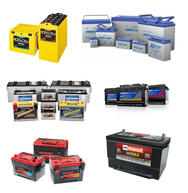 Collage of Batteries